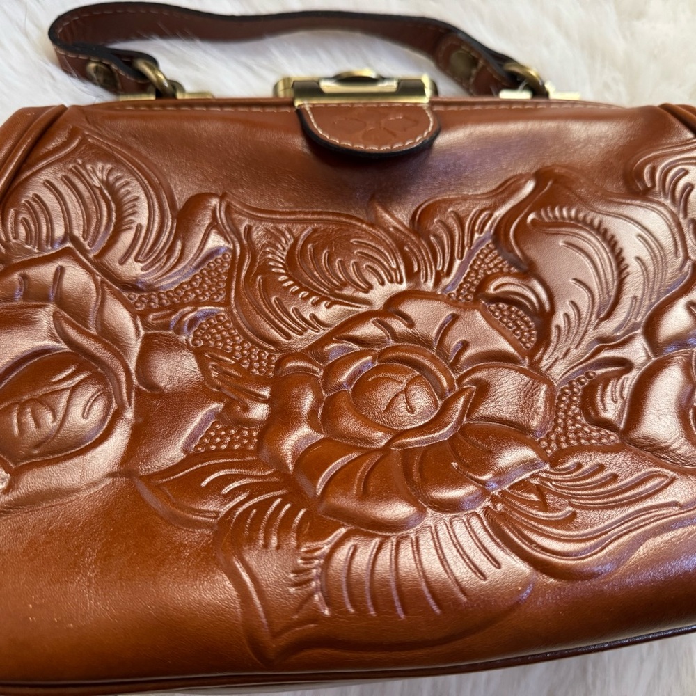 Patricia Nash Brown Leather Shoulder Bag